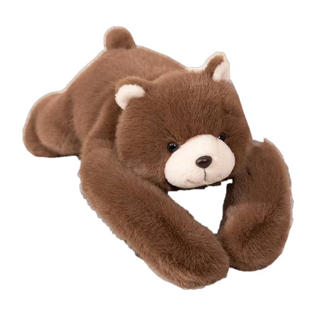 Bram the Bear, a soft plush companion, approximately 40–45 cm